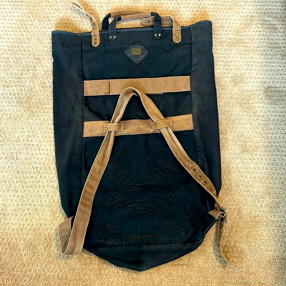 Obey Black Canvas Bag